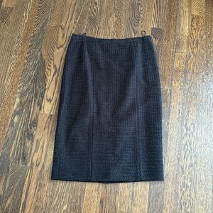 Moschino black tweed/boucle pencil skirt never worn. US sz 4